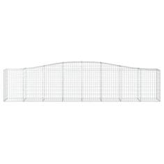 Vidaxl Obokane gabion košare 7 kosov 400x50x80/100 cm cinkano železo