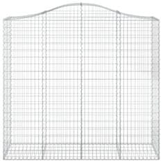 Vidaxl Obokane gabion košare 30kosov 200x50x180/200cm pocinkano železo