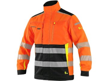 Jacket CXS BENSON, high visible, men´s, orange-black, size 68