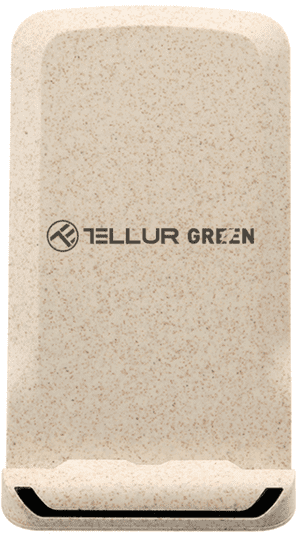 Tellur Green Qi hitri polnilec, brezžični, namizni, 15 W, Cream