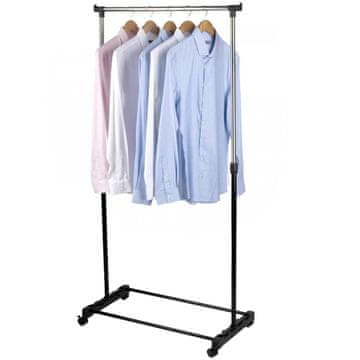 Northix Obešalnik za oblačila s kolesi - nastavljiv