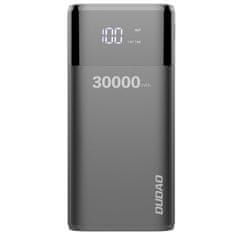 DUDAO powerbank 4x usb 30000mah z lcd zaslonom 3a črn (k8max črn)