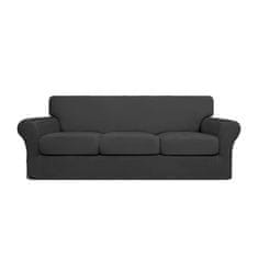 VivoVita Stretch&Sit SOFA – Raztegljive prevleke za sedežno garnituro - KOTNA SEDEŽNA (2x trosed), siva