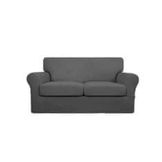 VivoVita Stretch&Sit SOFA – Raztegljive prevleke za sedežno garnituro - DVOSED, siva