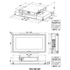 Faber High-Light BX Matt KL A91/2 kuhinjska napa