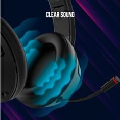 LORGAR gaming slušalke Noah 701, BT 5.0 + USB ključ 2,4 GHz, do 40 ur, 3D zvok