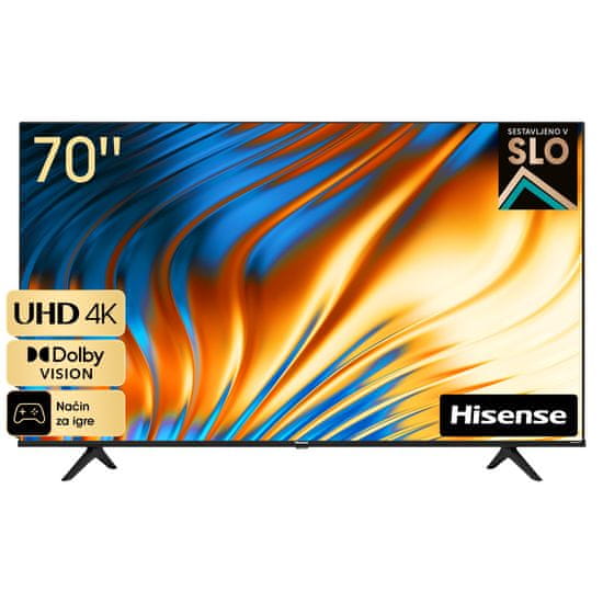 Hisense 70A6BG televizor, LCD, 177 cm, UHD