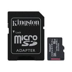 Kingston Kingstonov industrijski/mikro SDHC/16GB/100MBps/UHS-I U3/Class 10/+ adapter
