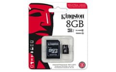 Kingston Kingstonov industrijski/mikro SDHC/16GB/100MBps/UHS-I U3/Class 10/+ adapter