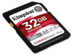 Kingston Canvas React Plus/SDHC/32GB/300MBps/UHS-II U3/razred 10