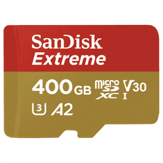 SanDisk Pomnilniška kartica Extreme micro SDXC 400 GB 160 MB/s A2 C10 V30 UHS-I U3