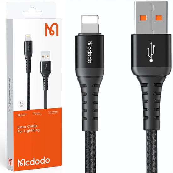 Mcdodo MCDODO POLNILEC USB LIGHTNING HITRI POLNILNI KABEL ZA IPHONE 13 14 1M