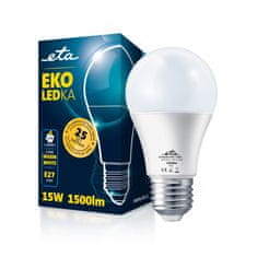ETA LED žarnica EKO LEDka klasik 15W, E27, topla bela