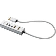 Yenkee Bralnik pomnilniških kartic YHC 101SR USB COMBO HUB+Bralnik