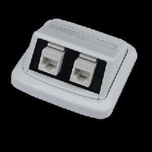 ABB Tango podatkovna vtičnica UTP CAT5E 2xRJ45 WHkey bela