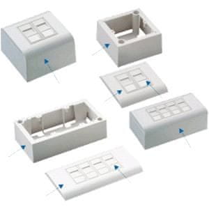 DATACOM STP 2xRJ45 vtičnica Cat5e (pod in nad ometom)