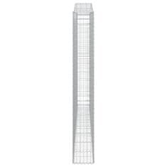 Vidaxl Obokane gabion košare 15kosov 400x50x220/240cm pocinkano železo