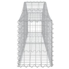 Vidaxl Obokane gabion košare 40 kosov 200x30x40/60 cm pocinkano železo