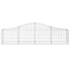 Vidaxl Obokane gabion košare 40 kosov 200x30x40/60 cm pocinkano železo