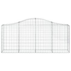 Vidaxl Obokane gabion košare 7 kosov 200x30x80/100 cm cinkano železo