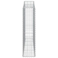 Vidaxl Obokane gabion košare 6 kosov 200x30x120/140cm pocinkano železo