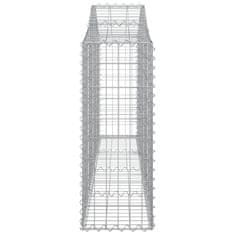 Vidaxl Obokane gabion košare 7 kosov 200x30x80/100 cm cinkano železo