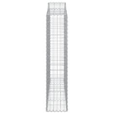 Vidaxl Obokane gabion košare 13kosov 200x30x140/160cm pocinkano železo