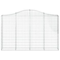 Vidaxl Obokane gabion košare 5 kosov 200x30x120/140cm pocinkano železo