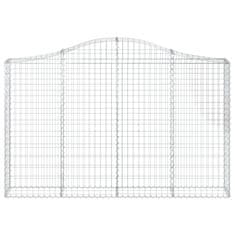 Vidaxl Obokane gabion košare 6 kosov 200x30x120/140cm pocinkano železo