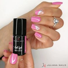 Juliana Nails Gel Lak Pastel Deep Rose roza No.617 6ml