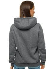 Ozonee Damen-Kapuzenpullover Claro anthrazit M
