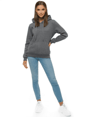 Ozonee Damen-Kapuzenpullover Claro anthrazit M