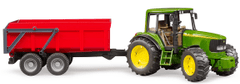 Bruder 2057 John Deere traktor z vleko