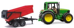 Bruder 2057 John Deere traktor z vleko