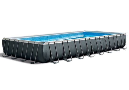 Intex 26374 bazen Ultra Frame 975 × 488 × 132 cm, peščena črpalka, lestev