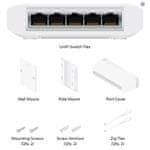 Ubiquiti Networks USW-FLEX UniFi Flex stikalo, 5x GLan, PoE-In, 4x PoE-Out