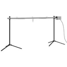 NicePrice  Avtomatski raženj z motorjem nerjaveče jeklo 150x46,5x82,5 cm