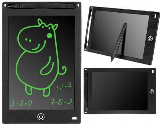 LCD tabla za risanje in pisanje, 21.59 cm, črna/zelena (8965)