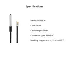 Sonoff DS18B20 (RJ9 connector) vodoodporni temperaturni senzor