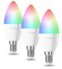 ZigBee Pametna žarnica, RGB, 6W, E14, 3 kosi
