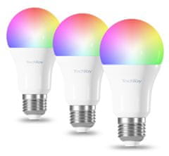 TESLA TechToy ZigBee pametna žarnica, RGB, 9 W, E27, 3 kosi