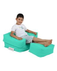 Atelier Del Sofa Vrtna vreča Bean Bag, otroški enojni sedež Pouffe - turkizna