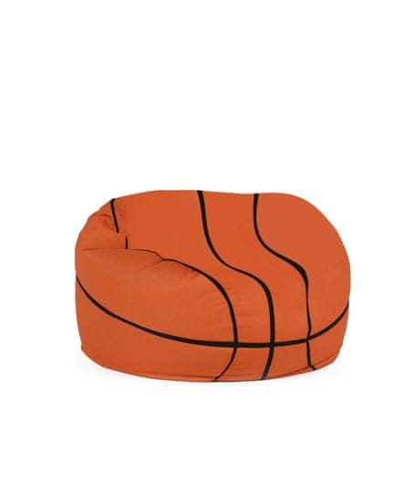 Atelier Del Sofa Vrtna vreča Bean Bag, košarkarska košarka Kids Pouf - Tile Red