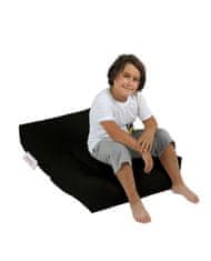 Atelier Del Sofa Vrtna vreča Bean Bag, otroški enojni sedež Pouffe - črna