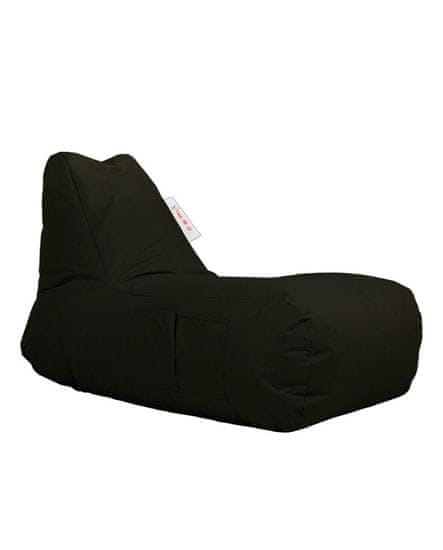 Atelier Del Sofa Vrtna vreča Bean Bag, trendovska udobna postelja Pouf - črna