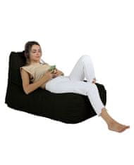 Atelier Del Sofa Vrtna vreča Bean Bag, trendovska udobna postelja Pouf - črna