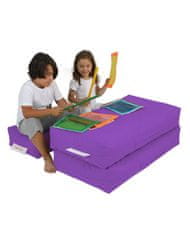 Atelier Del Sofa Vrtna vreča Bean Bag, otroški dvojni sedež Pouf - vijolična