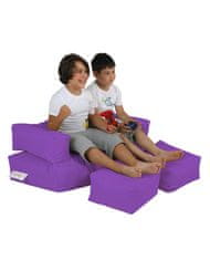 Atelier Del Sofa Vrtna vreča Bean Bag, otroški dvojni sedež Pouf - vijolična