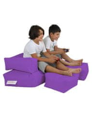 Atelier Del Sofa Vrtna vreča Bean Bag, otroški dvojni sedež Pouf - vijolična