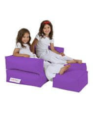 Atelier Del Sofa Vrtna vreča Bean Bag, otroški dvojni sedež Pouf - vijolična